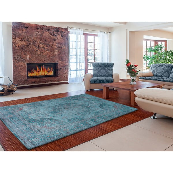 Sinine viskoosist vaip Lara Aqua, 120 x 170 cm - Universal-image-3