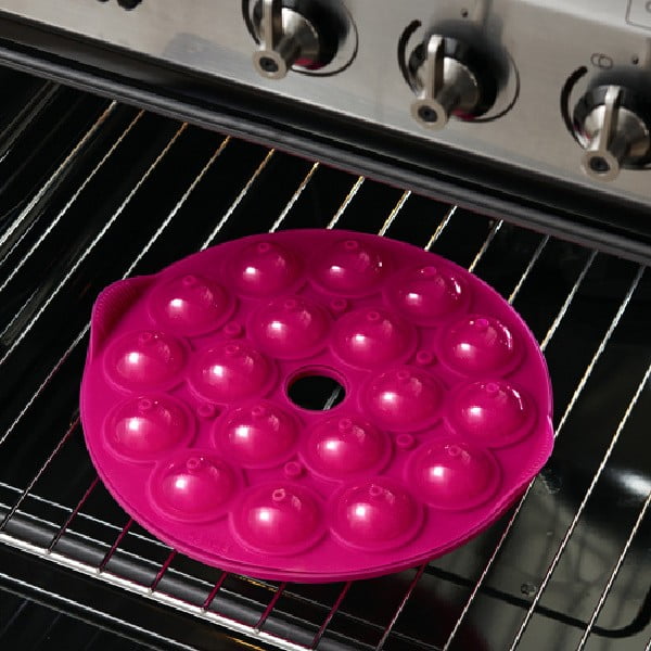 Roosa silikoonvorm kookide pops Pops, ⌀ 26,5 cm - Lékué-image-1