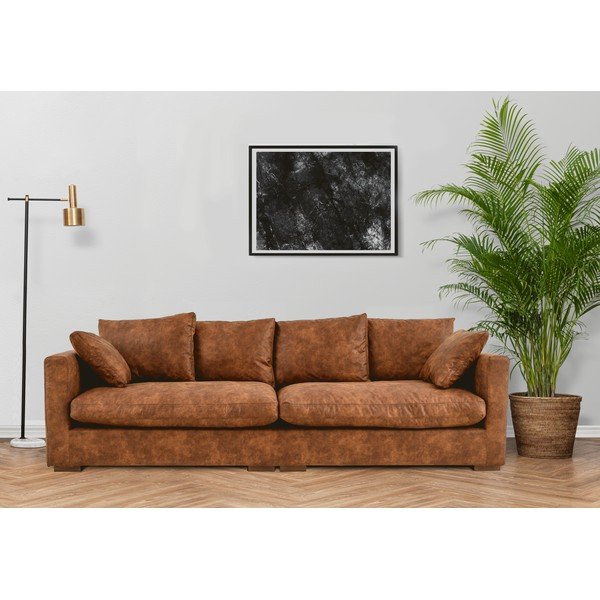Konjakipruun diivan 266 cm Comfy - Scandic-image-1