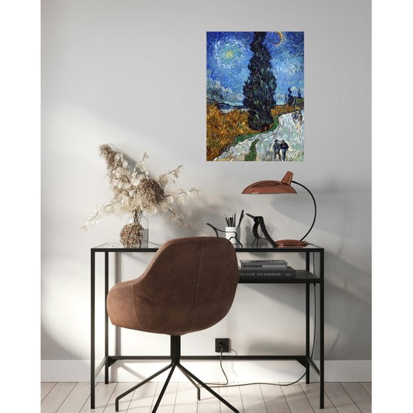 Maali reproduktsioon 45x60 cm Vincent van Gogh - Country road in Provence by night - Fedkolor-image-1