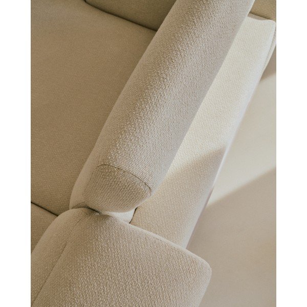 Beež šenillist diivan 214 cm Aurum - Kave Home-image-1