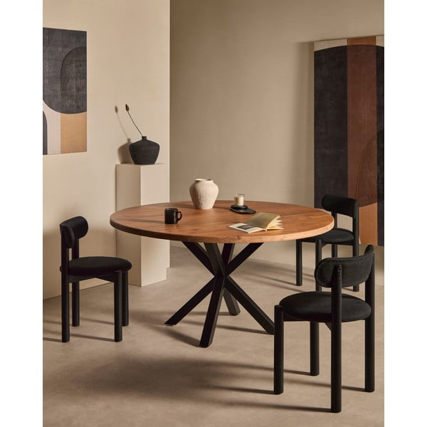 Söögilaud akaatsiapuidust pealispinnaga ø 150 cm Argo - Kave Home-image-1