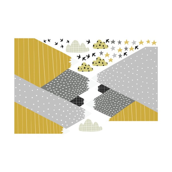 Seinakleebis Giant Kid kleebis Skandinaavia mäed Henrika - Ambiance-image-2