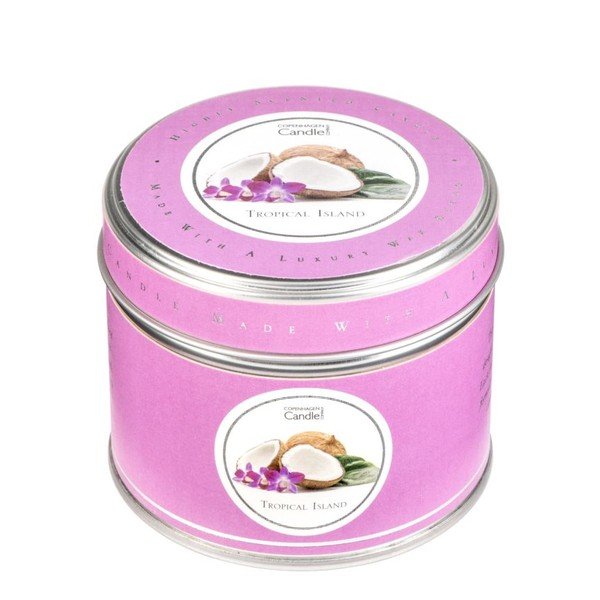 Aroma svíčka v plechovce s vůní tropického ovoce Copenhagen Candles, doba hoření 32 hodin-image-1
