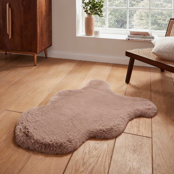Helepruun sünteetiline karusnahk 60x90 cm Super Teddy - Think Rugs-image-1