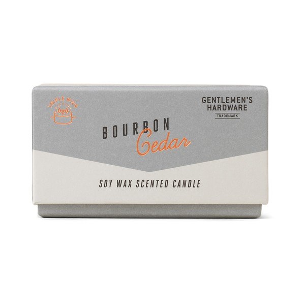 Lõhnastatud sojaküünal, põlemisaeg 40 h Bourbon Cedar - Gentlemen's Hardware-image-1