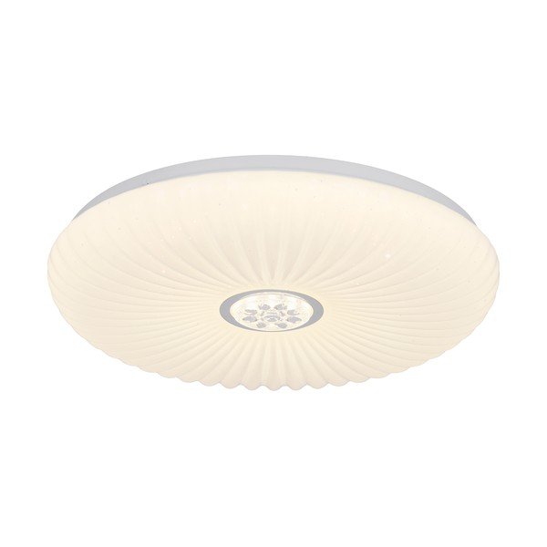 Valge dimmerdatav LED laevalgusti koos puldiga 38x38 cm Perola - Candellux Lighting-image-1