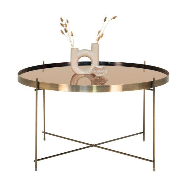 Ümmargune kuldne kohvilaud ø 70 cm Venezia - House Nordic-image-1