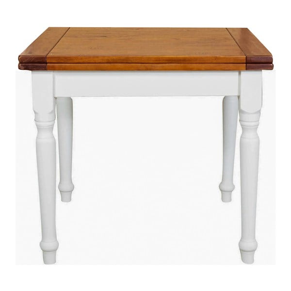 Dřevěný bílý stolek Biscottini Renee