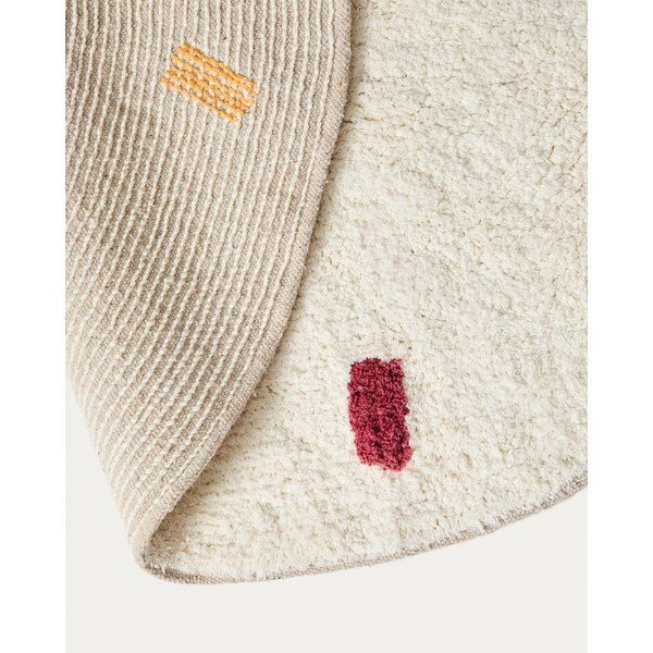 Kreem puuvillane laste vaip ø 100 cm Epifania - Kave Home-image-3