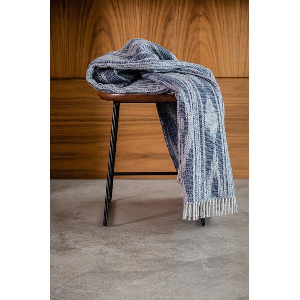 Sinine ruuduline puuvillane kangas , 140 x 180 cm Zanzibar - Euromant-image-1