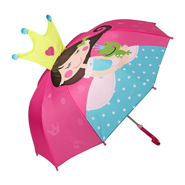 Dětský holový deštník Von Lilienfeld Princess with Frog, ø 73 cm