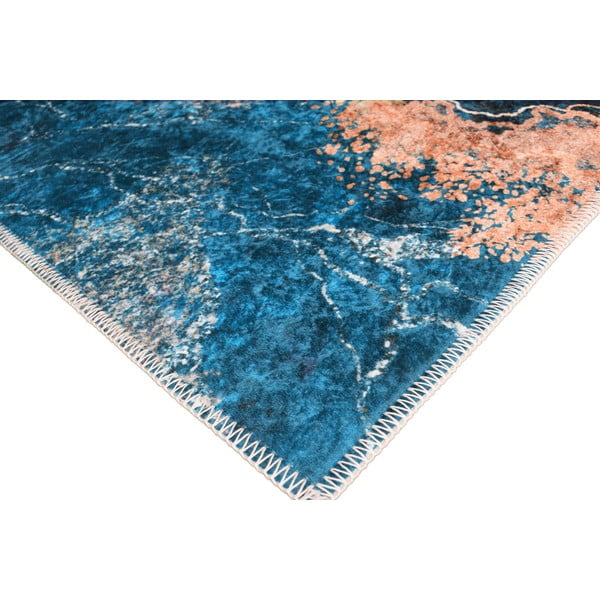 Sinine/kuldne vaip 80x50 cm - Vitaus-image-2