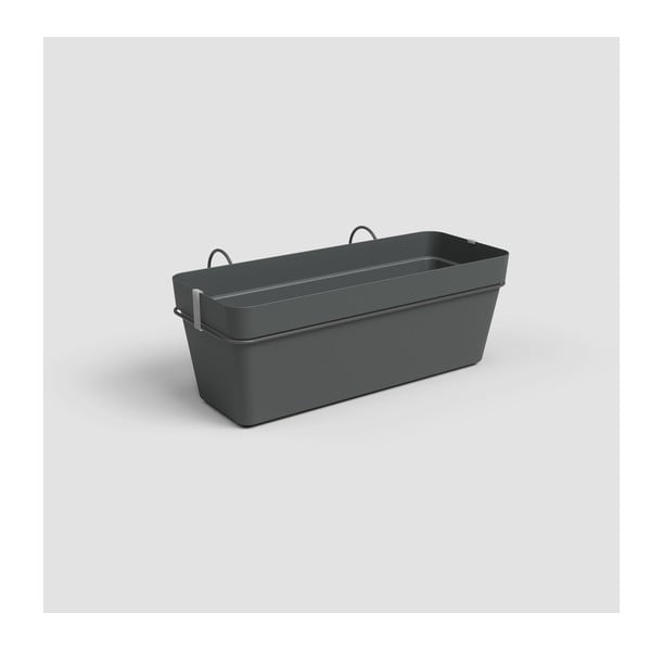 Taaskasutatud plastikust rippuv isekastev taimekast 50 cm Capri - Artevasi-image-1