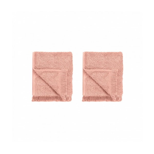 Roosa puuvillased rätikud 2 tk 30x50 cm komplektis FRINO - Blomus-image-3