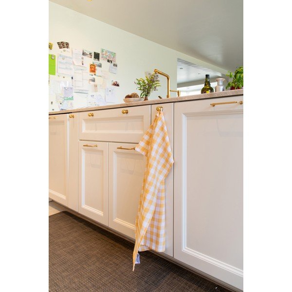 Puuvillased rätikud komplektis 2 tükki 50x70 cm Gingham - Tiseco Home Studio-image-1