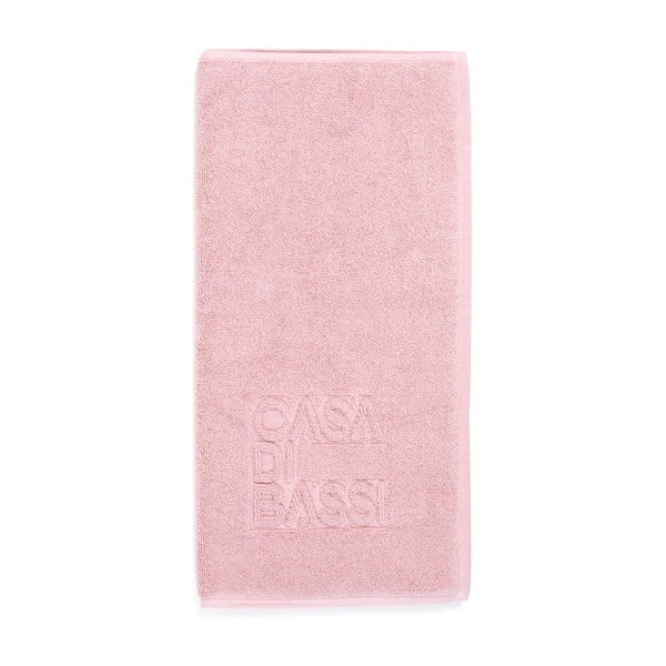 Růžová koupelnová předložka z bavlny Casa Di Bassi, 50 x 70 cm