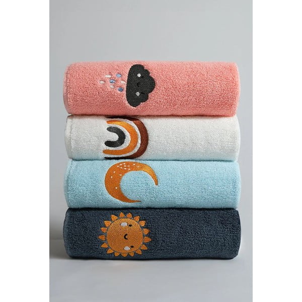 Puuvillased rätikud 4tk komplektis 30x50 cm - Mila Home-image-1