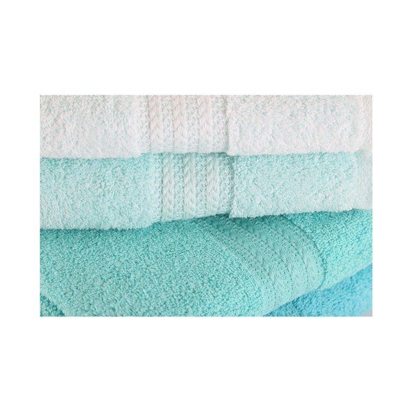 Komplekt 4 troopilist puuvillast rätikut, 50 x 90 cm - Foutastic-image-1