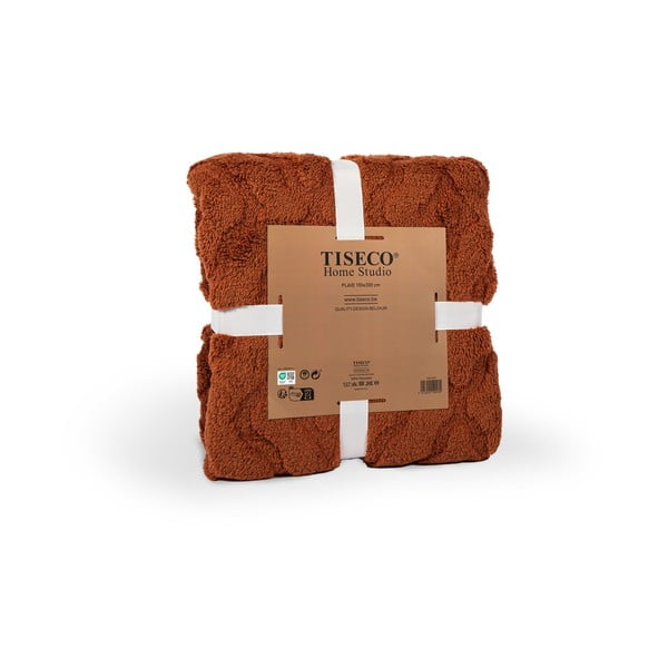 Punane-oranž mikrofliisist tekk 150x200 cm Rena - Tiseco Home Studio-image-2