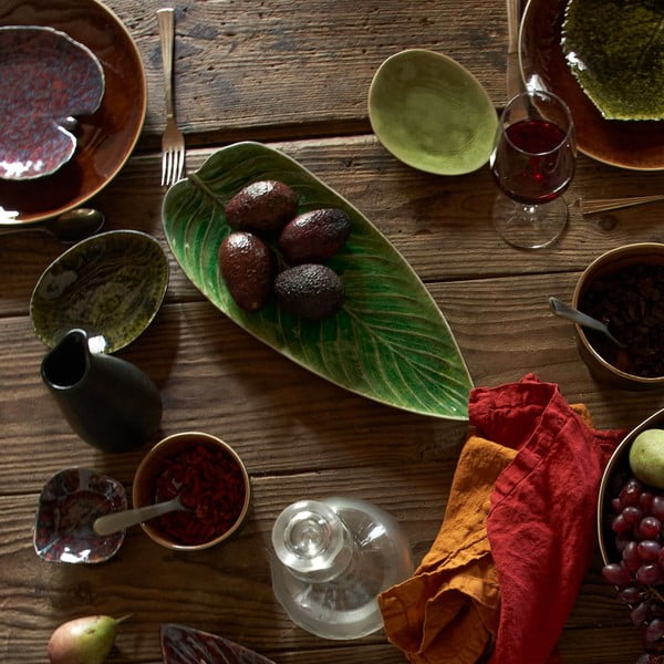 Roheline keraamiline serveerimistaldrik Riviera, 40 x 17 cm - Costa Nova-image-1