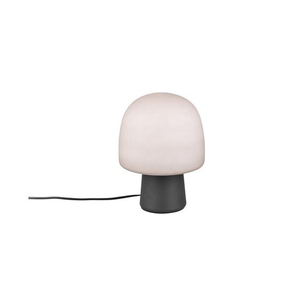 Must-valge lauavalgusti klaasist varjuga (kõrgus 27 cm) Steen - Trio-image-3