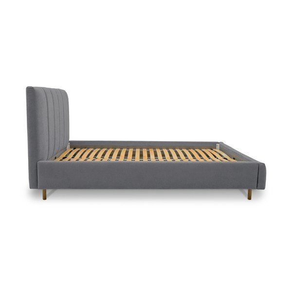 Hall polsterdatud kaheinimesevoodi koos voodipõhjaga 180x200 cm Zee - Scandic-image-3