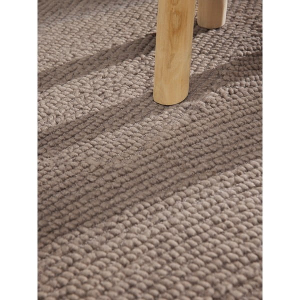 Taupe käsitsi kootud ümmargune villane vaip ø 200 cm Eleni Taupe - Hanse Home-image-4