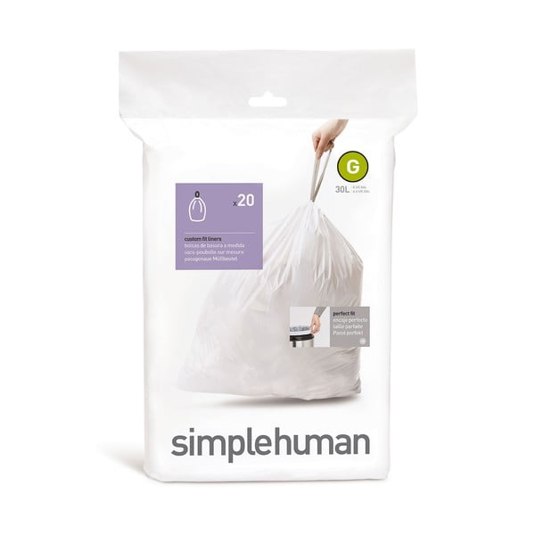 Prügikotid 20tk komplektis, 30l G - simplehuman