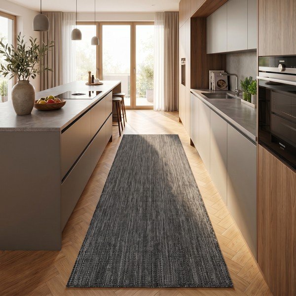 Must sise- ja välistingimustes kasutatav jooksja 80x250 cm Mira 1450 - Ayyildiz Carpets-image-1