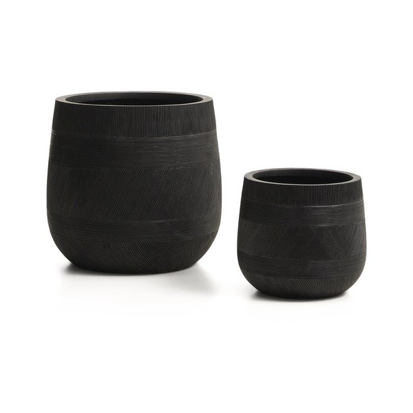 Betoonist lillepoti katted komplektis 2 tk ø 50 cm Tival - Kave Home