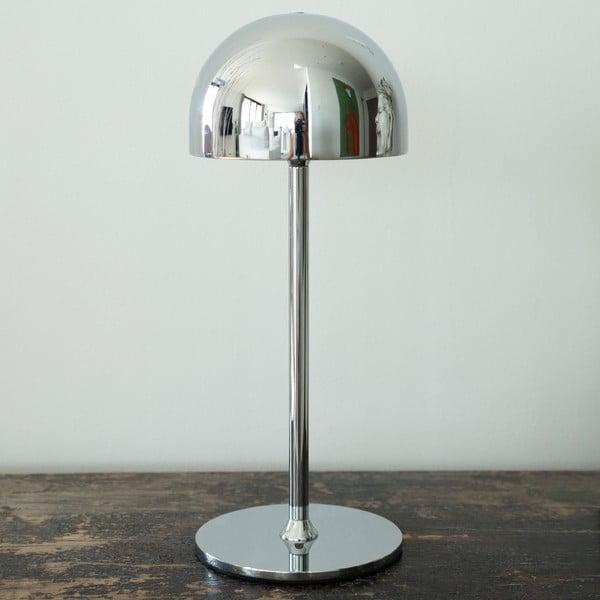 Hõbedane puldiga juhitav LED-lauavalgusti metallist varjuga (kõrgus 30 cm) Tim - Sirius-image-1