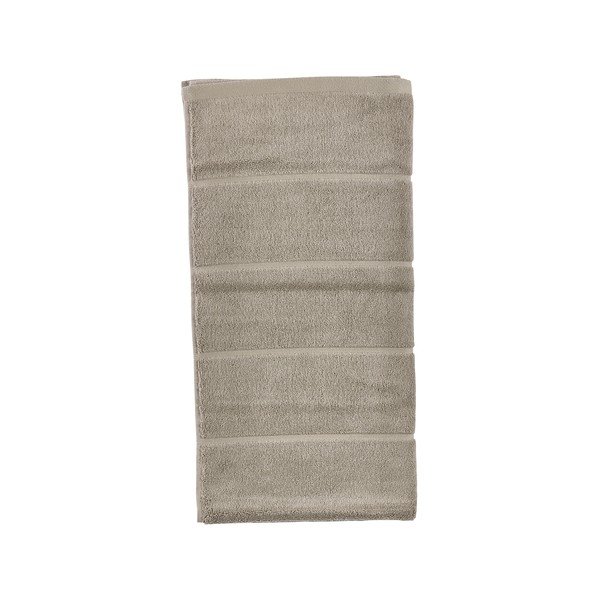 Taupe-pruun puuvillane froteerätik 50x100 cm Sauna - Zone