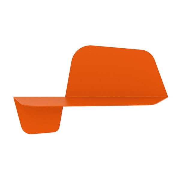 Oranžový nástěnná police MEME Design Flap, délka 60 cm