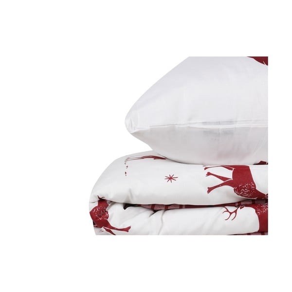 Lina puuvillase seguga lina kaheinimesevoodile Claret Red, 200 x 220 cm Geyik - Mijolnir-image-4