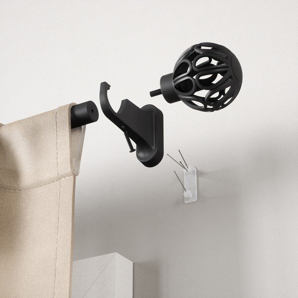 Mattmust terasest pikendatav kardinapuu 107–305 cm Aria - Umbra-image-3