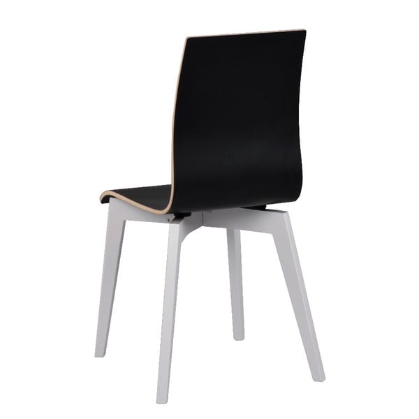 Černá jídelní židle s bílými nohami Rowico Grace-image-2