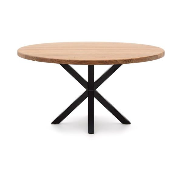 Söögilaud akaatsiapuidust pealispinnaga ø 150 cm Argo - Kave Home-image-3