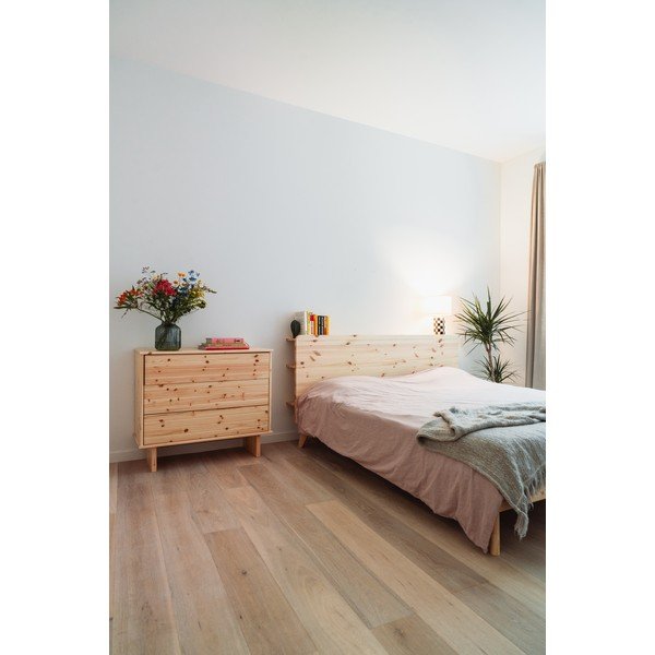 Pruun kaheinimesevoodi männipuidust, riiulidega 160x200 cm Retreat - Karup Design-image-4