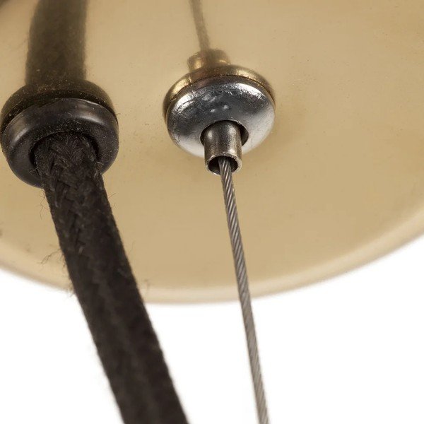 Rippvalgusti tumesinine-kuldne metallist lambivarjundiga ø 40 cm Sublime - HF Living-image-3