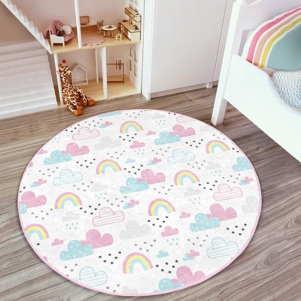 Valge laste vaip ø 120 cm Comfort - Mila Home-image-2
