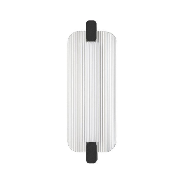 Mattmust klaasist LED-seinavalgusti Emery - Nova Luce