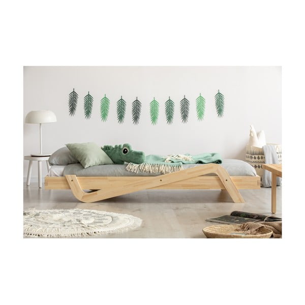 Dětská postel z borovicového dřeva Adeko Zig, 70 x 140 cm