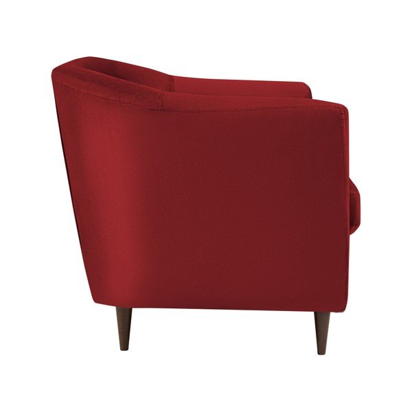 Červená sametová pohovka Kooko Home Glam, 175 cm-image-2