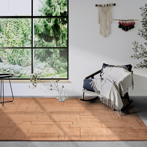 Pruun käsitsi kootud villane vaip 120x170 cm Wilhelmine - Villeroy&Boch-image-1