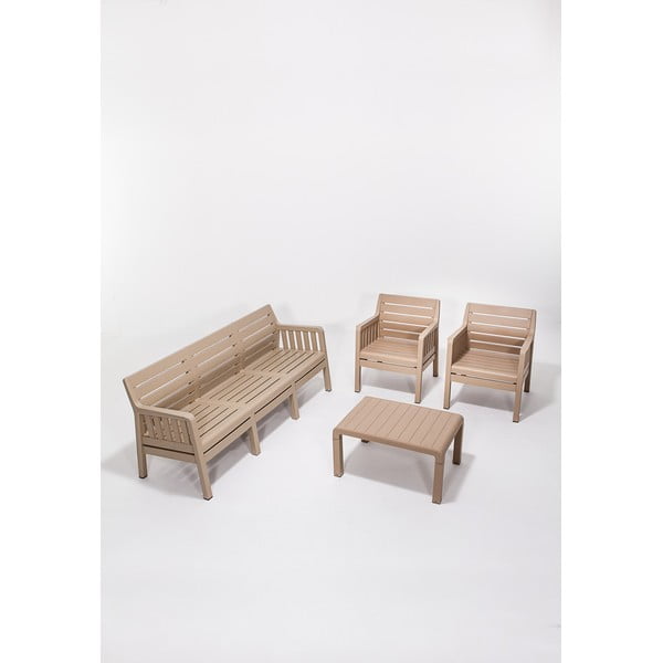 Beež aiamööbli komplekt 5-le Lara - Floriane Garden-image-1