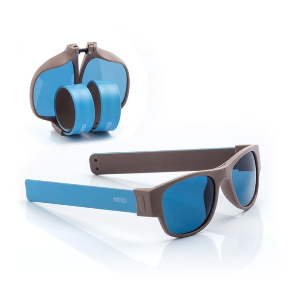 Modré sluneční srolovatelné brýle InnovaGoods Sunfold AC3