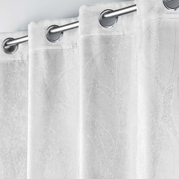 Valge sametist pimendav kardin 135x280 cm Melodie - douceur d'intérieur-image-1