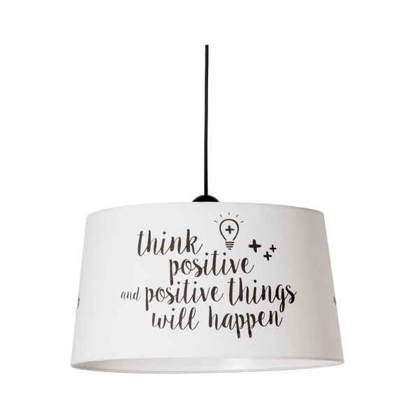 Must-valge rippvalgusti Think Think Positive - SULION-image-2