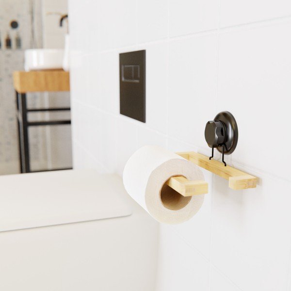 Bambusest isehoidev tualettpaberi hoidja Bestlock SPA - Compactor-image-1